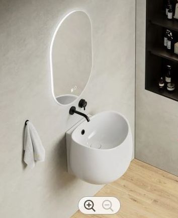 Дизайнерска мивка за стена Vedra White